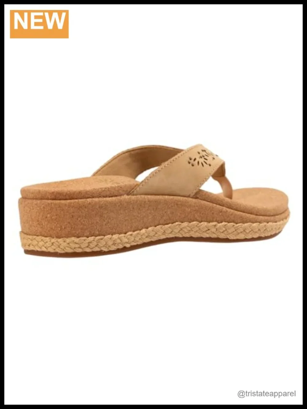 REVITALIGN Kate Stud Wedge Heeled Sandal With Leather Straps